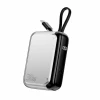 Powerbank 4smarts Pocket 10000mAh 30W з вбудованим кабелем USB-C 15cm Silver (541085)