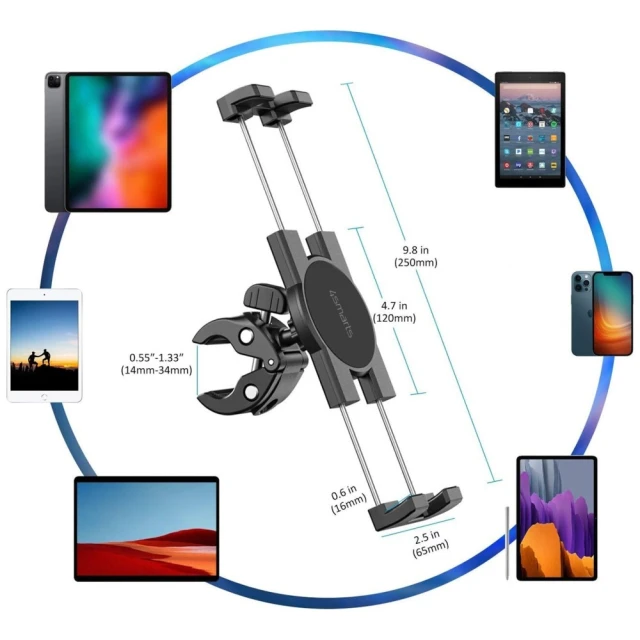 Тримач 4smarts ErgoFix H24 універсальний для планшета Black (541092)