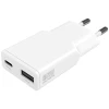 Зарядний пристрій 4smarts PDPlug Duos Slim 20W GaN USB-C/USB-A White (541122)