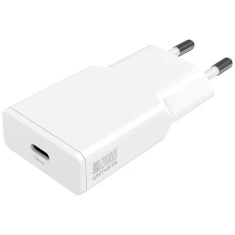 Мережевий зарядний пристрій 4smarts PDPlug Slim 20W GaN USB-C + кабель USB-C 1.5m White (541121)