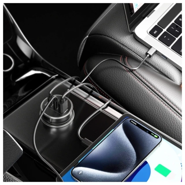 Автомобільний зарядний пристрій 4smarts VoltRoad Ultimate 160W Black (541224)