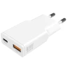 Мережева зарядка 4smarts PDPlug Duos Slim 30W GaN USB-C/USB-A White (541125)