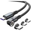 Кабель 4smarts 540° Magnetyczny GravityCord USB-C 240W 1.8m Black (541237)