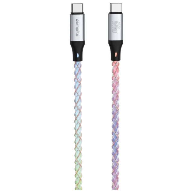 Кабель 4smarts USB-C 60W 1.5m RGB (541440)