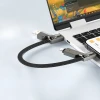 Набір Кабель 3в1 4smarts ComboCord Flat 240W USB-A/USB-C/Lightning 1.5m + брелок Grey (541456)