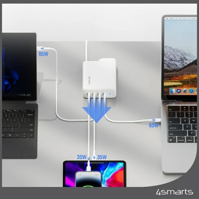 Зарядний пристрій GaN Flex Pro Travel 200W 4 USB-C White (545200)
