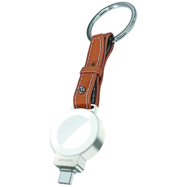 Бездротова зарядка 4smarts для Apple Watch Silver (541476)