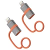Адаптер 4smarts USB-C до Lightning PD 27W Grey (2 pack) (541522)