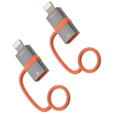 Адаптер 4smarts USB-C до Lightning PD 27W Grey (2 pack) (541522)