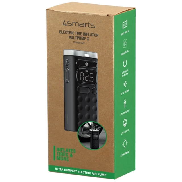 Електричний насос для шин 4smarts Voltpump X Travel Size Black (541578)