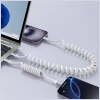 Кабель 4smarts спіральний USB-C до USB-C 240W White (541601)