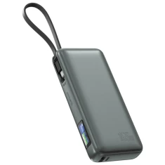 Powerbank 4smarts Enterprise 20000mAh 165W зі вбудованим кабелем USB-C Grey (541603)