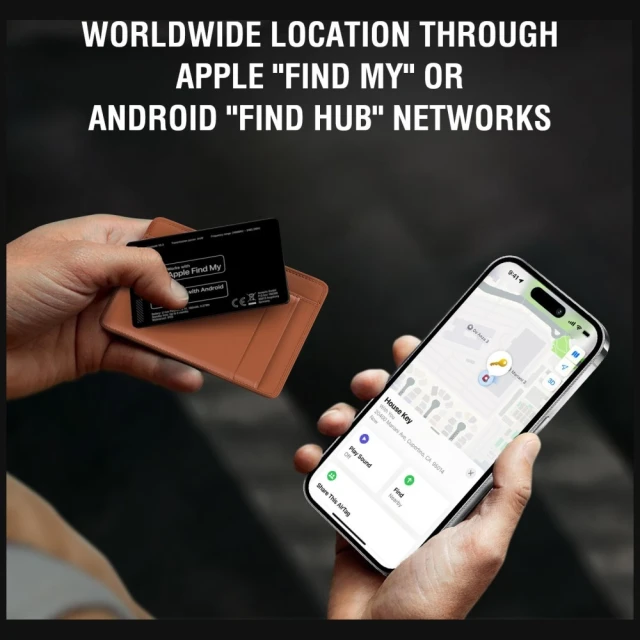 Локалізатор 4smarts SkyTag Card Duos ReCharge Black (541718)