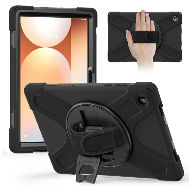 Чохол 4smarts Rugged Case Grip для Samsung Galaxy Tab A11 Plus Black (541726)