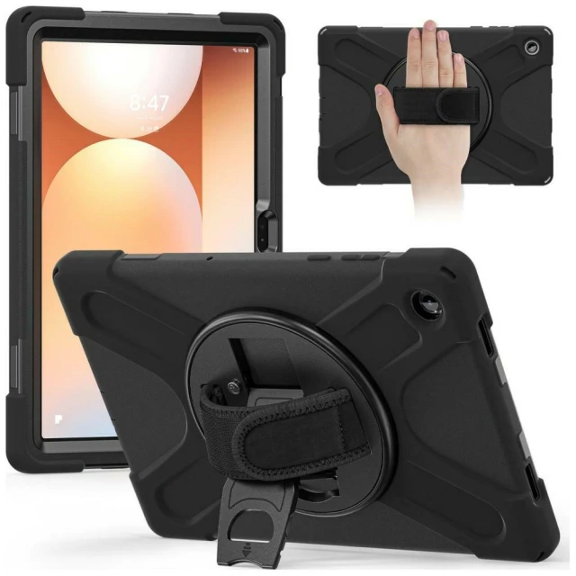 Чохол 4smarts Rugged Case Grip для Samsung Galaxy Tab A11 Black (541749)