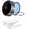 Бездротова зарядка 4smarts 25W Qi2 MagSafe RGB Grey (541761)