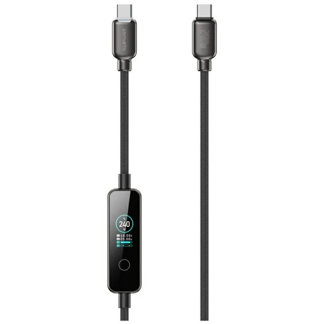 Кабель 4smarts ScreenCord 240W USB-C/USB-C 1.2 м Black (543240)