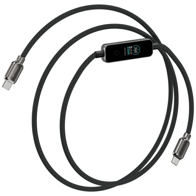 Кабель 4smarts ScreenCord 240W USB-C/USB-C 1.2 м Black (543240)