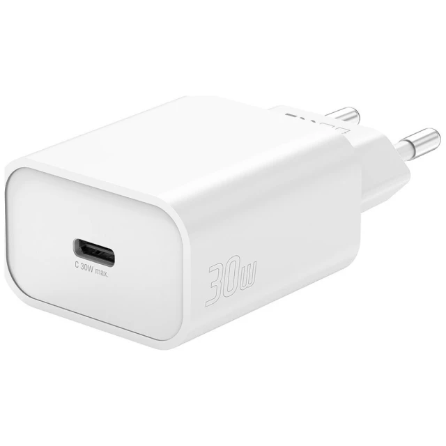 Мережевий зарядний пристрій 4smarts VoltPlug PD 30W USB-C + кабель USB-C 1.5m White (541841)