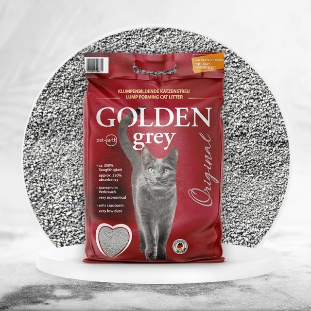Наполнитель для кошек Golden Grey бентонитовый 7 кг (4260066669078)