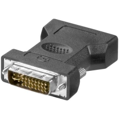 Перехідник LogiLink DVI-I 24+5 pin (M) на VGA HD 15-pin (F) (4260113560167)