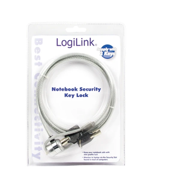 Блокіратор безпеки для ноутбука LogiLink 1,5 м (4260113565353)