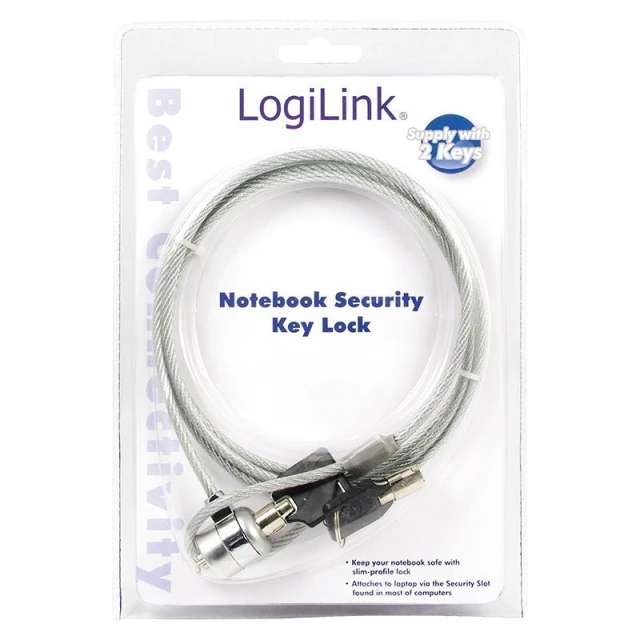 Блокіратор безпеки для ноутбука LogiLink 1,5 м (4260113565353)