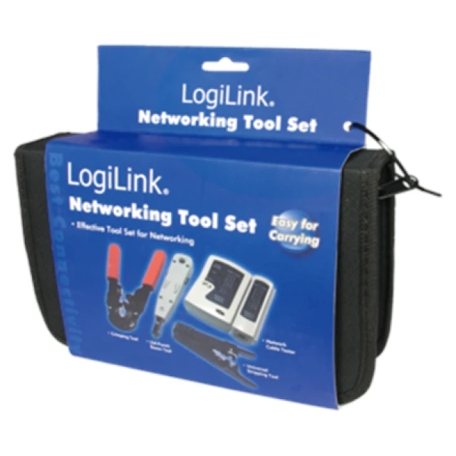 Набір мережевих інструментів з сумкою LogiLink 4 шт (4260113566985)