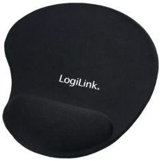 Килимок для миші LogiLink ID0027 з гелевою підтримкою під зап'ястя Black (4260113569306)