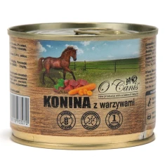 Консерва для собак O'Canis з кониною з овочами та ячменем 200 г (4260118933270)