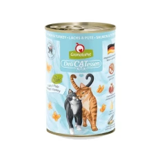 Вологий корм для котів GranataPet DeliCatessen з лососем та індичкою 400 г (4260165198202)