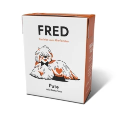 Вологий корм для собак Fred & Felia з індичкою та картоплею 390 г (4260683140608)
