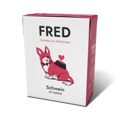 Вологий корм для собак Fred & Felia зі свининою 390 г (4260683140646)