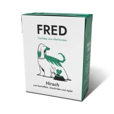 Вологий корм для собак Fred & Felia з олениною 390 г (4260683140813)