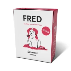 Вологий корм для собак Fred & Felia Senior зі свининою 390 г (4260683141803)