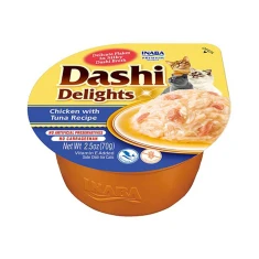 Корм для котів INABA Dashi Delights з куркою та тунцем 70 г (4262365730596)