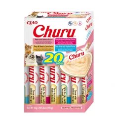 Ласощі для котів INABA Churu Varieties з морепродуктами 20 шт x 14 г (4262365731265)