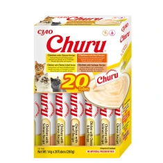 Ласощі для котів INABA Churu Varieties з куркою та яловичиною 20 шт x 14 г (4262365731289)