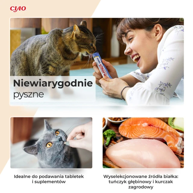 Ласощі для котів INABA Churu Varieties з тунцем 40 шт x 14 г (4262365731418)