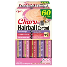 Ласощі для котів INABA Churu Hairball Control 60 шт x 14 г (4262365732675)