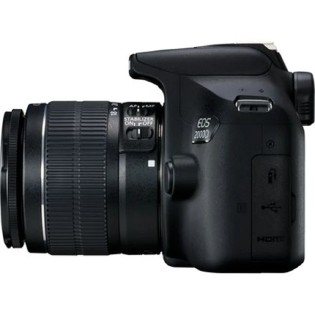 Фотоаппарат Canon EOS 2000D с объективом EF-S 18-55mm IS II 24.1 Мп Black (4549292111859)