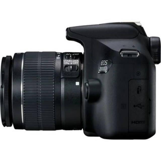 Фотоаппарат Canon EOS 2000D с объективом EF-S 18-55mm IS II 24.1 Мп Black (4549292111859)