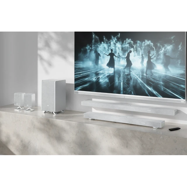 Саундбар Sharp HT-SBW55121 5.1.2 Dolby Atmos DTS:X з бездротовим сабвуфером Silver (4550556112260)