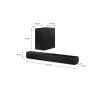 Саундбар Sharp HT-SBW121 2.1 з бездротовим сабвуфером (4550556175029)