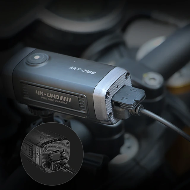 Відеореєстратор для мотоцикла AKEEYO AKY-710S 4K Black (4570097934657)