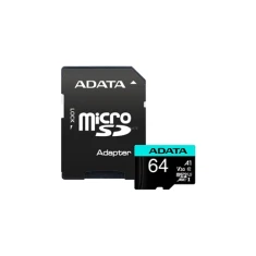Карта пам'яті Adata Premier Pro UHS-I U3 V30S microSDXC 64 ГБ Class 10 з адаптером (4710273771328)