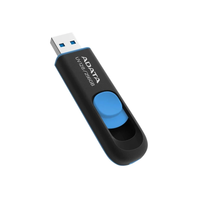 USB-накопитель Adata UV128 256 ГБ USB 3.2 Gen1 Black/Blue (4710273777108)