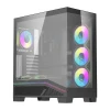 Корпус комп'ютерний Darkflash K430 + 6 вентиляторів Black (K430 Black +6F)