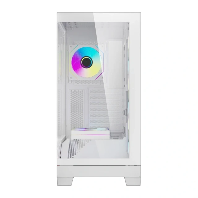 Корпус комп'ютерний Darkflash K430 + 6 вентиляторів White (K430 White +6F)