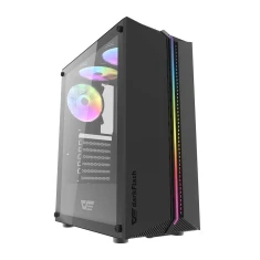 Корпус комп'ютерний Darkflash DK151 + 3 вентилятори RGB Black